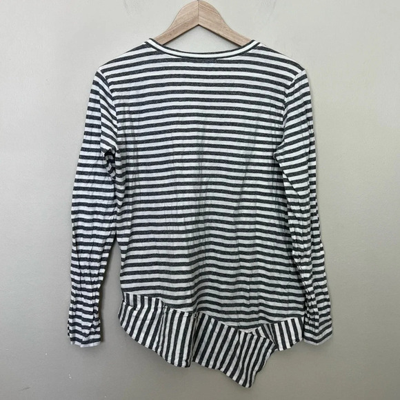 CAbi • Asymmetrical Striped Long Sleeve Shirt - Picture 3 of 8